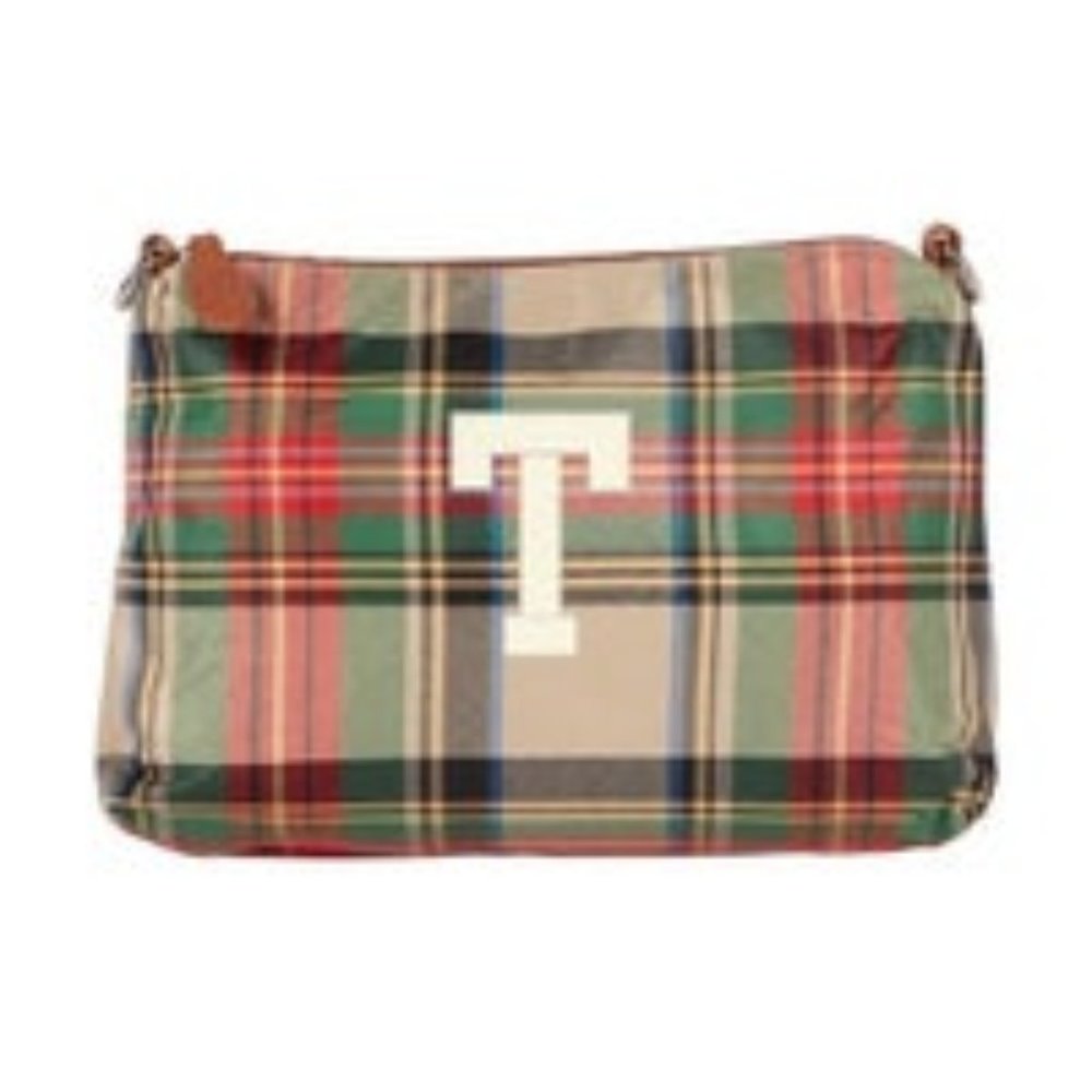 Initial "T" Personalized Tartan Purse